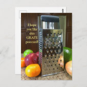 Grand Pâte, Carte postale de nourriture amusante,  (Devant / Derrière)