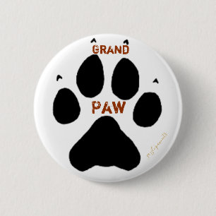 Grand Paw Ronde Button 5,7 Cm