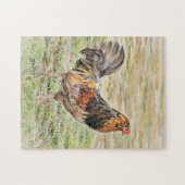 Grand Pays Free Range Roster Chicken Art Puzzle (Horizontal)