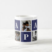 Grand-père 5 Photo Collage Papa Mug (Centre)