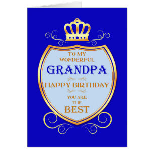 Grand-père Anniversaire avec Bouclier