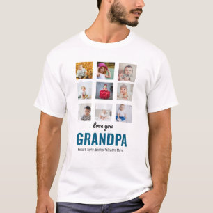 Grand-père Cadeau   T-shirt photo Love You Papa