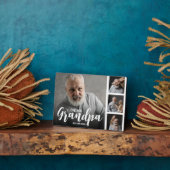 Grand-père Customisé Photo Collage Plaque (Côté)