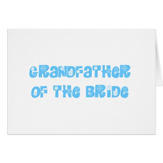 Grand-père de la mariée (Devant horizontal)