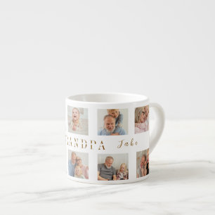 Grand-père Espresso Mug personnalisé   Photos pers
