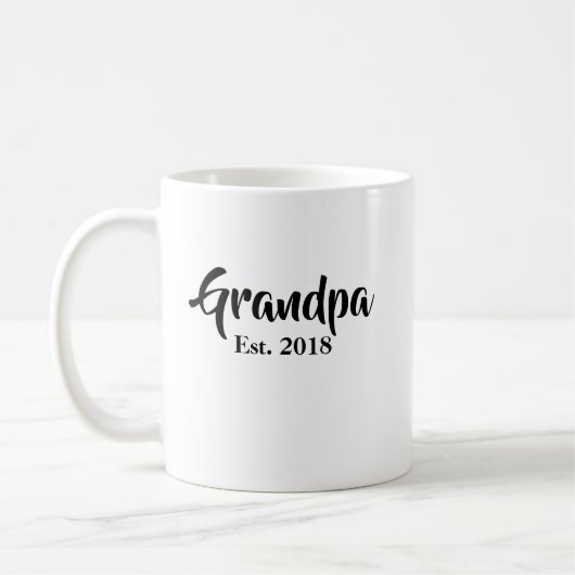 Grand-père établi 2018 Mug (Gauche)