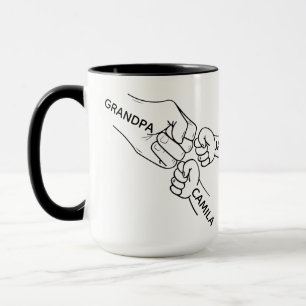Grand-Père Fist Bump Mug, Grand-Père Mug Avec Des
