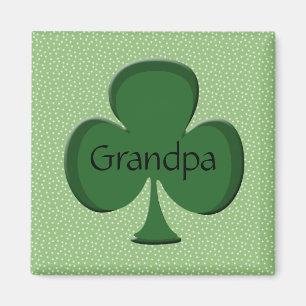 Grand-père Irlandais Shamrock Magnet