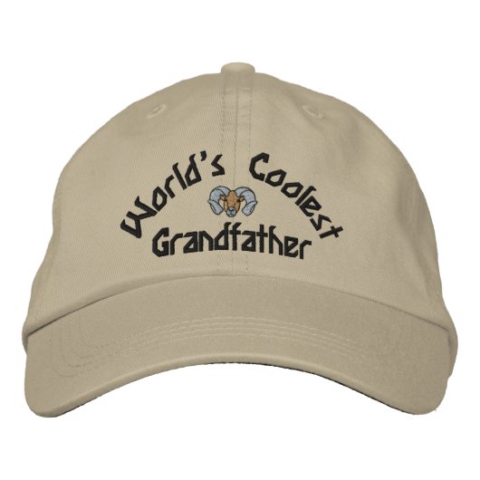 Grand-père le plus froid du monde Casquette brodé (Devant)