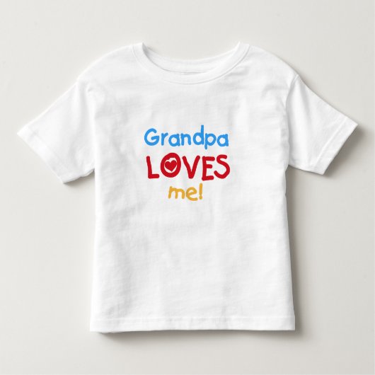 Grand-père m'aime t-shirts et cadeaux (Devant)