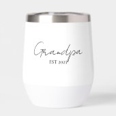 Grand-père minimaliste EST 2025 | Nouveau cadeau g (Arrière)