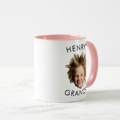 Grand-père Mug Cadeau, Personnalisé Baby Face Phot (Devant droit)