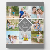 Grand-Père Nous Vous Aimons 8 Photo Collage Plaque (Devant)