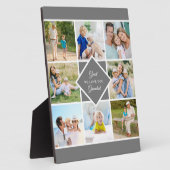 Grand-Père Nous Vous Aimons 8 Photo Collage Plaque (Côté)
