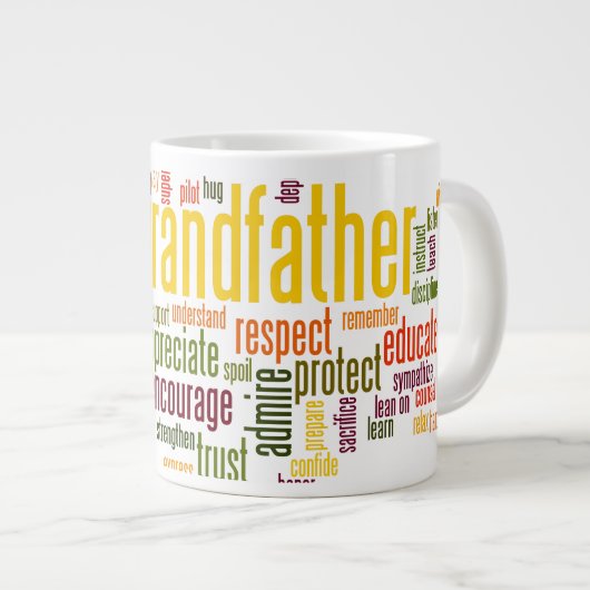 Grand-père Parole Cloud Mug (Devant droit)