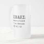 Grand-père personnalisé de la mariée Mug (Devant gauche)