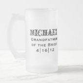 Grand-père personnalisé de la mariée Mug (Gauche)