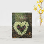 Grand-père perte Rose carte de sympathie (Fleur jaune)