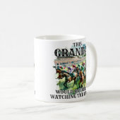 Grand-Père Préférerait Observer Horse Racing Mug (Devant droit)