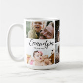 Grand-père We Love You Photo Collage Café Mug (Gauche)
