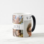 Grand-père We Love You Photo Collage Magic Mug (Devant droit)