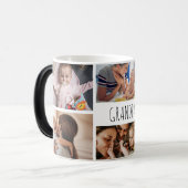 Grand-père We Love You Photo Collage Magic Mug (Devant gauche)