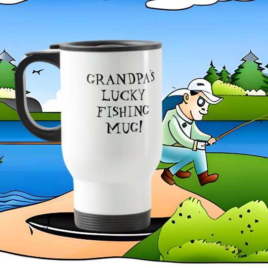 Grand-père's Lucky Fishing Travel Mug