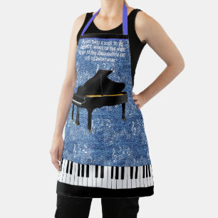 GRAND PIANO All-Over Print Apron Schort