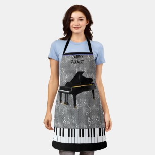 GRAND PIANO All-Over Print Apron Schort