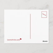 Grand Piano Briefkaart (Achterkant)