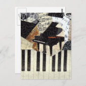 Grand Piano Briefkaart (Voorkant / Achterkant)