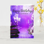 Grand Piano carte d'anniversaire (Fleur jaune)