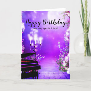Grand Piano carte d'anniversaire