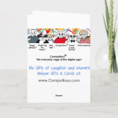 Grand Piano carte d'anniversaire (Dos)