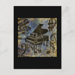 Grand Piano Collage Briefkaart