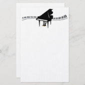 Grand Piano en Keyboard Briefpapier (Voorkant / Achterkant)