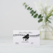Grand piano et Carte de visite de clavier (Debout devant)