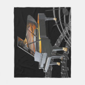 Grand Piano Fleece Blanket (Voorkant)