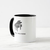 Grand Piano Funny Pianist Piano Teacher Mok (Voorkant links)