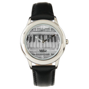 Grand Piano Keys Aangepaste Naam Horloge
