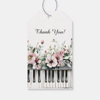 Grand Piano Keys Floral Bouquet Thank You Cadeaulabel