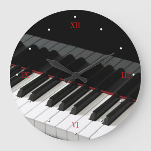 Grand Piano Keys Wall klok