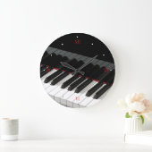 Grand Piano Keys Wall klok (Huis)