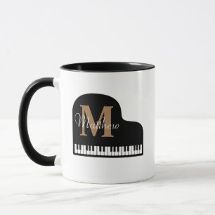 Grand Piano Monogram met naam Pianist Mok