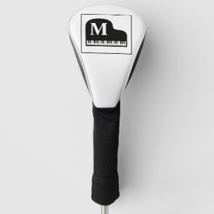 Grand Piano Monogram Pianist Black en White Golfheadcover