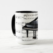 Grand piano Mug (Devant gauche)