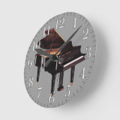 Grand Piano Music Horloge murale de l'amoureux (Angle)