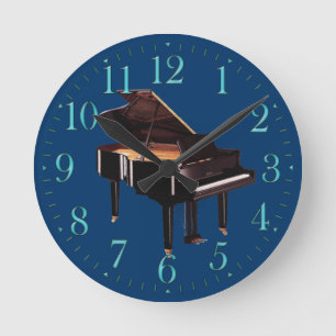 Grand Piano Music-themed Wall Clock Ronde Klok