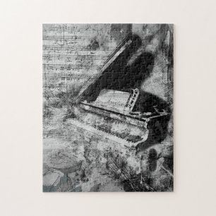 Grand Piano-Muzieknoten Musicus Legpuzzel