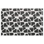 Grand Piano Pattern Retro Black & White Music Stof (Fat Quarter)